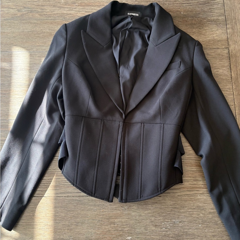Express Women's Elegant Black Suit Jacket